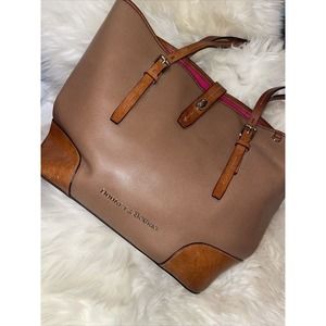 Dooney & Bourke Claremont Dover Tan Large Tote Bag Purse
